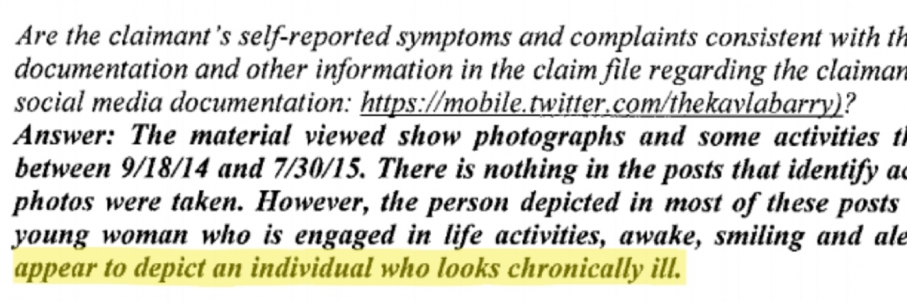 A Doctor Denied a Disability Claim Because of Photos Posted Online Disability Denial