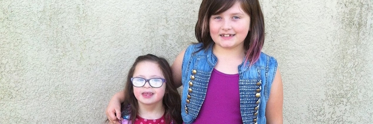 My Daughter Advocates for Her Sister With Down Syndrome Leanna Maksymiuk’s daughter, Ola, left, and Poppy