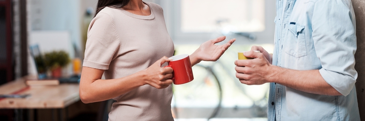 How Active Listening Can Help Ease Social Anxiety Woman and man talking