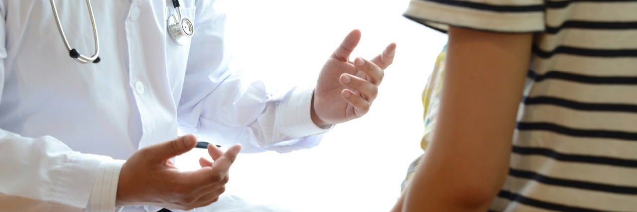 Woman Reacts After Doctor Says Interstitial Cystitis Has No Cure doctor talking to patient
