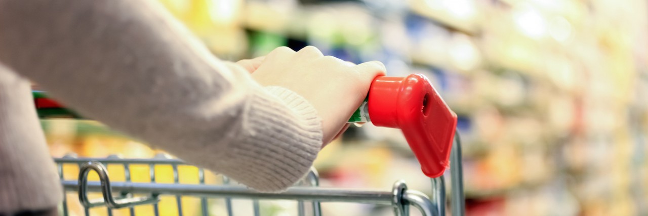 Grocery Shopping With Postural Orthostatic Tachycardia Syndrome Woman shopping at the supermarket