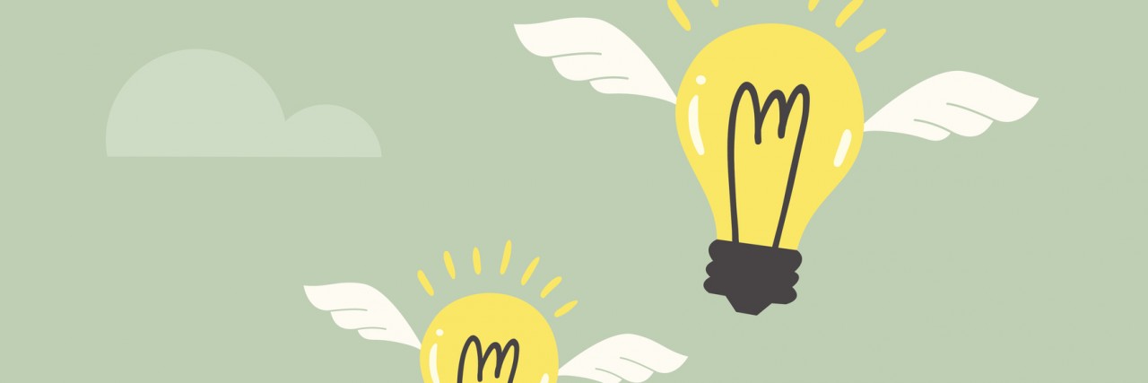 Misconceptions About Mental Illness light bulbs flying out of a cartoon head