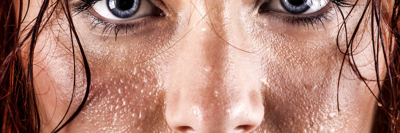 Knowing the Triggers of My Anxiety woman sweating