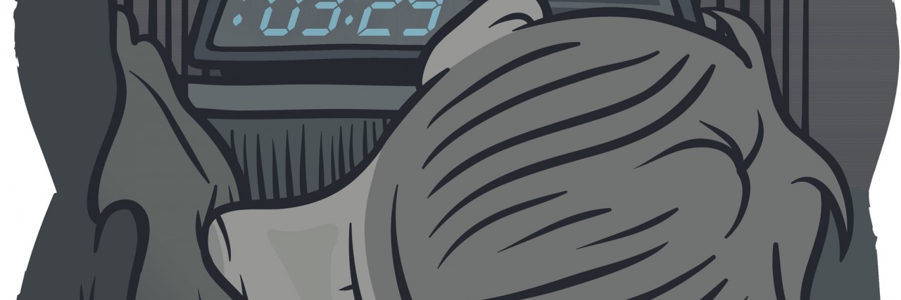 Love Letter for When You Can't Get Out of Bed person facing alarm clock in bed