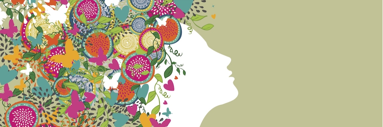 How to Respond to Comments About My Health Beautiful woman profile hair design composition