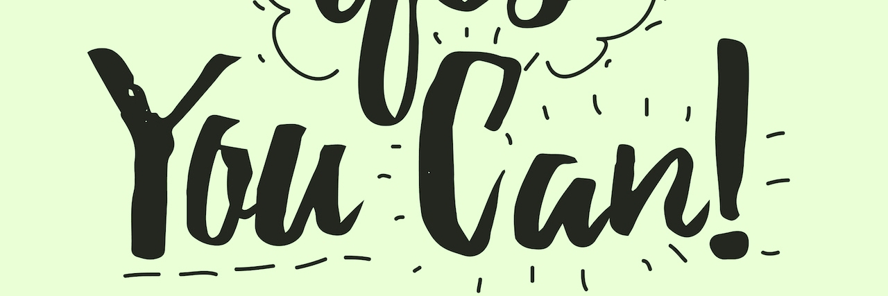 Pep Talk for When You’re Struggling With Mental Health text reads: Yes you can