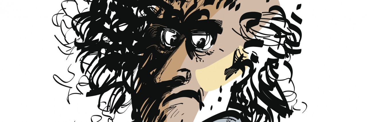 Being Anxious Is Different Than Having Anxiety abstract portrait of man with chaos in his head