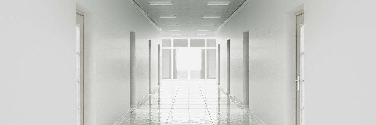 What to Expect on Your First Stay at a Psychiatric Hospital 3d rendering of white office corridor