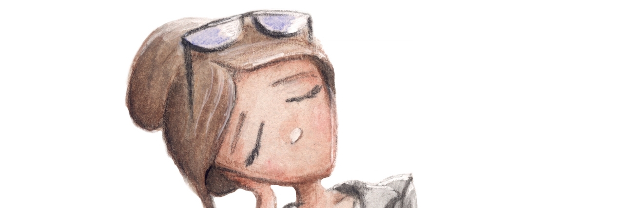 Going to Work With Depression Business woman tired after a hard day's work and fell asleep at her desk