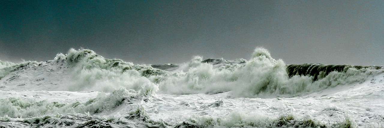 stormy sea english channel