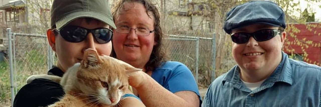 Being Blind and a Transgender Man Charlie and his roommates.