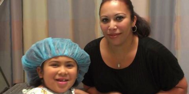 When I Have to Answer Hurtful Questions About My Daughter's Rare Disease Angela and her daughter before her surgery