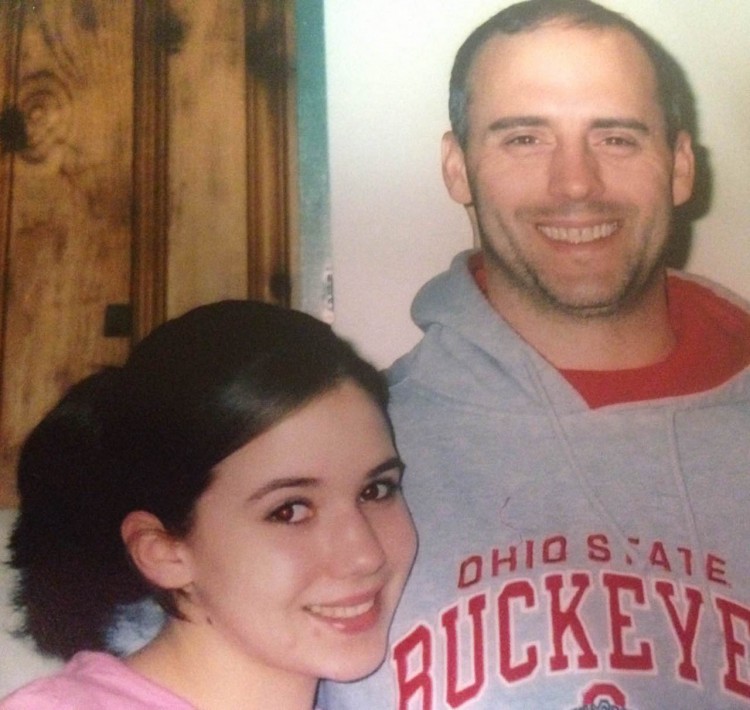 madelyn as a teenager with her father