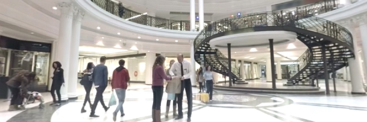 Reaction to Sensory Overload Video From Someone on Autism Spectrum crowded mall