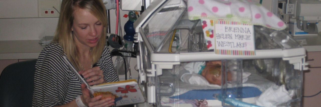 Letter to the Mom Who Just Received Her Child's Diagnosis Courtney and her daughter in the hospital.