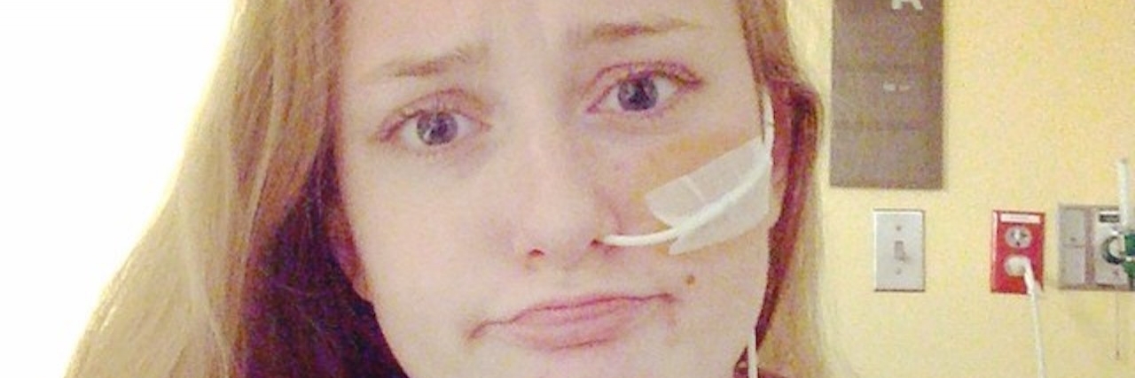 A Feeding Tube Patient’s Reaction to 'Feeding Tube Diets' woman with a feeding tube