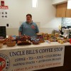 George Augstell mans the counter at Uncle Bill's Coffee Stop.