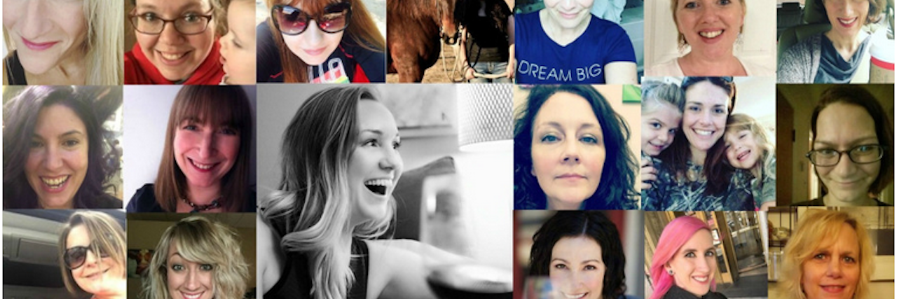 The People Who Get Diagnosed With Anxiety and Depression A photo grid of multiple women's headshots