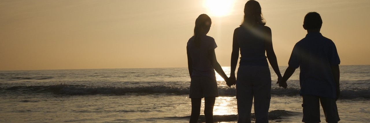 Chronic Fatigue Syndrome: Feeling Symptoms While on Vacation Mom and kids at beach