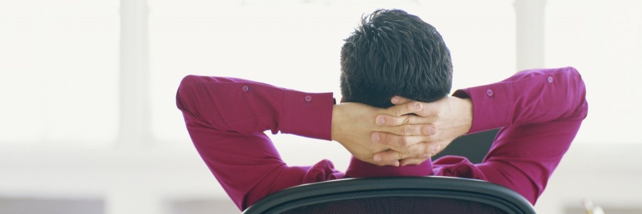 ADHD: The Valuable Role Routines Play in My Life man sitting at desk