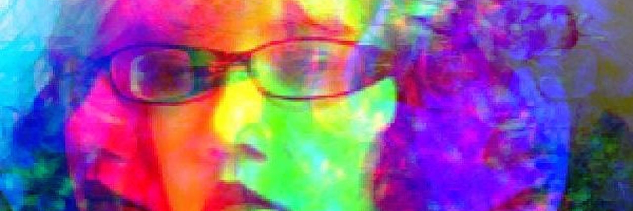 A Letter to My Borderline Personality Disorder A rainbow, double-exposed image of a woman