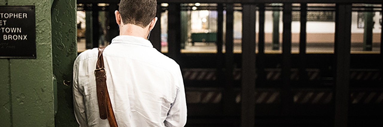 Disclosing My Autism to an Employer Kerry waiting for the train.