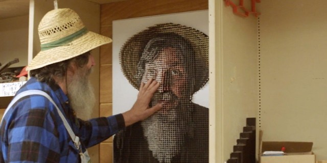 'Please Touch the Art' Lets Blind People 'See' Tactile Art George Wurtzel Touching His Portrait for First Time