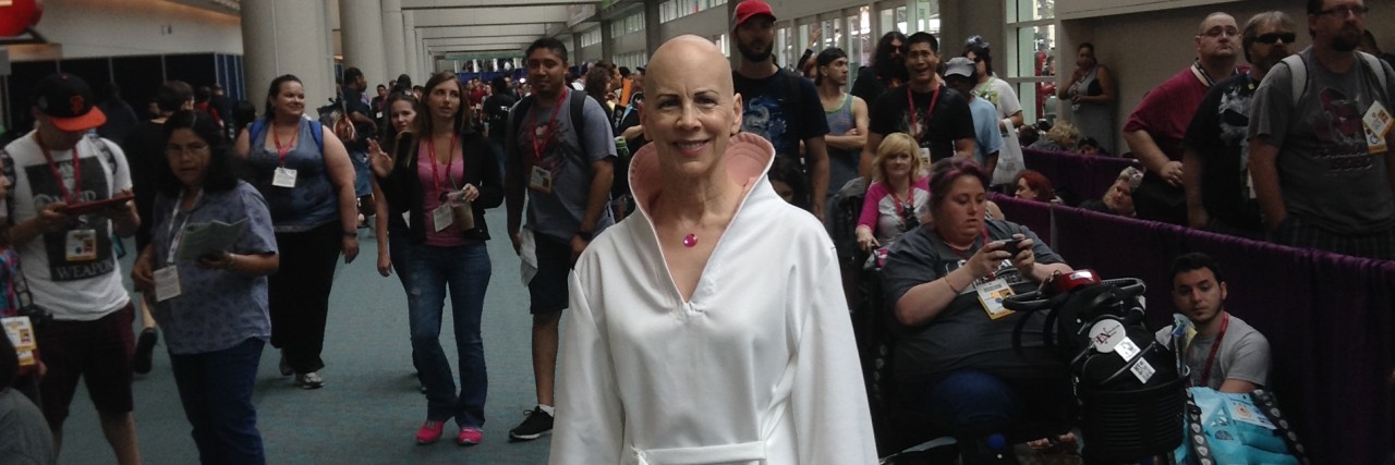 Making the Most of My Bald Head Playing Ilia at San Diego Comic-Con Being a bald sci-fi goddess at Comic-Con.