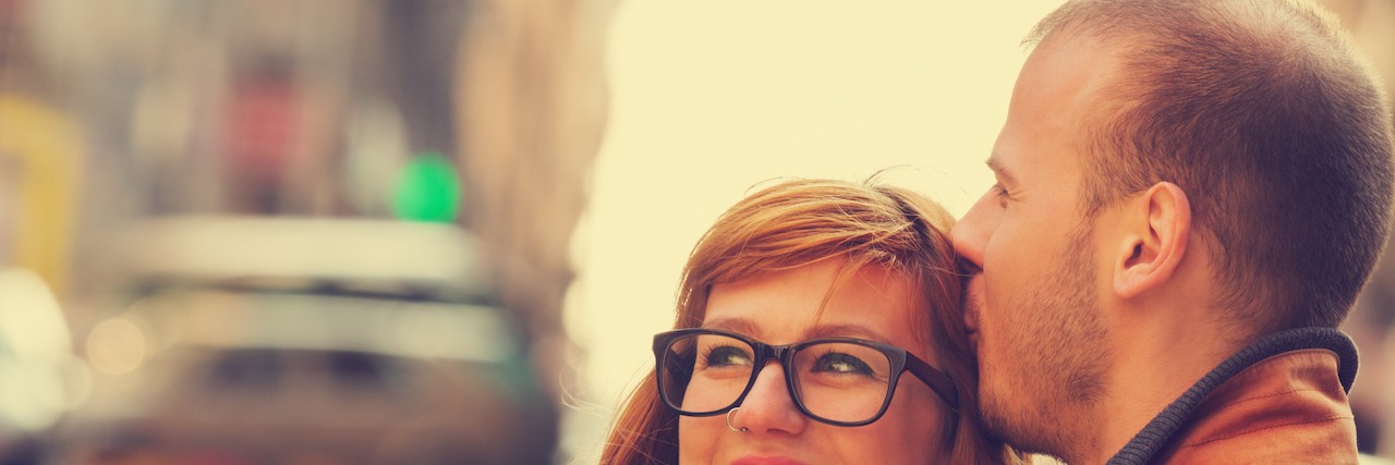 Letter to Future Husband, From a Woman With Mental Illness a happy couple, the man kissing the woman's head