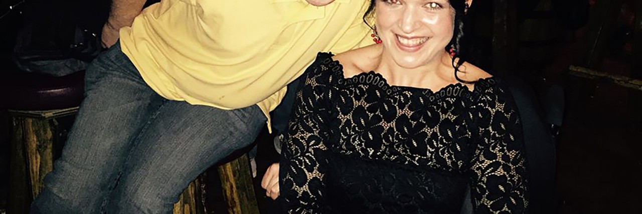 Online Dating as a Woman With a Disability Mollie with a friend.