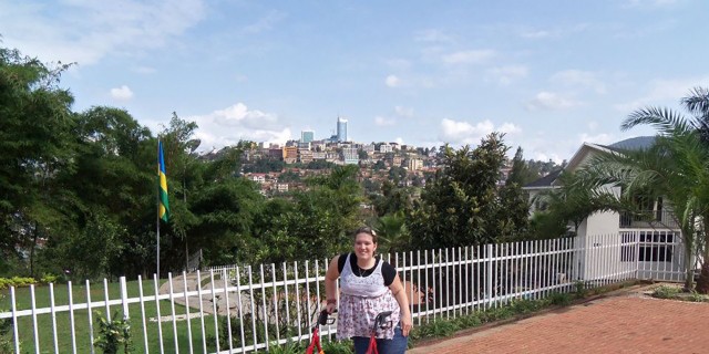 5 Lessons I Learned on a Summer Road Trip With My Walker Erin enjoying her vacation.