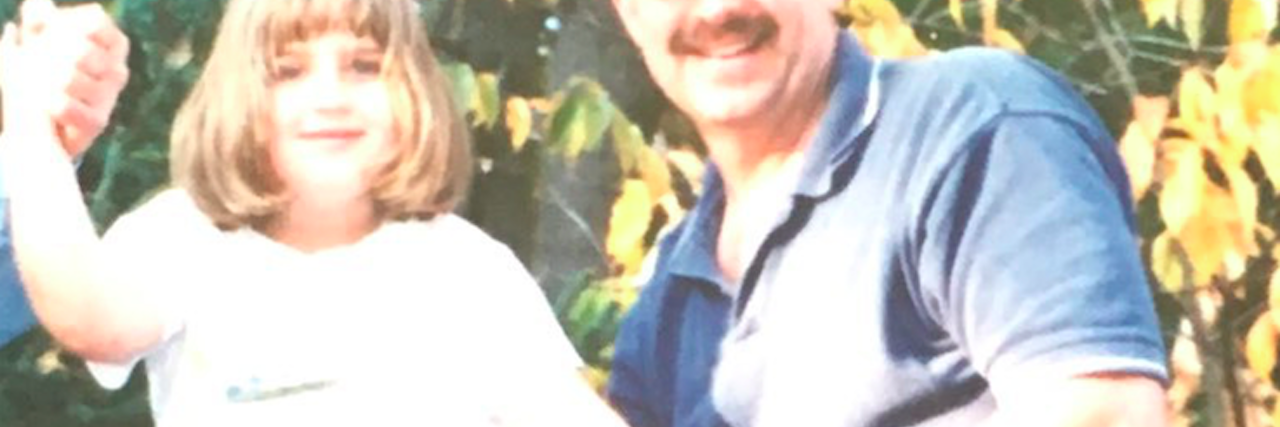 Father's Day After Losing a Father to Suicide and old picture of the author and her father
