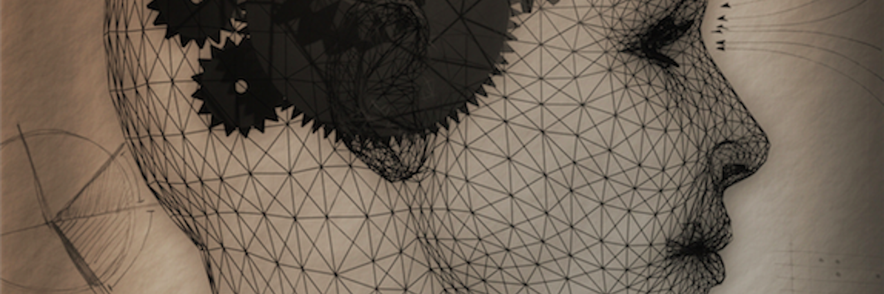 What Is Cognitive Therapy and How Does CBT Work? drawing of a head with wheels