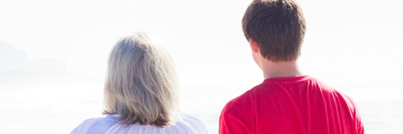 How I Explain My Depression to My Kids Mom and son walking on the beach