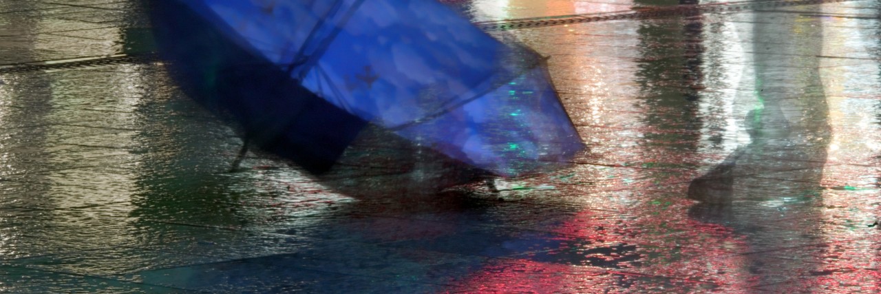The Storm of Having Both OCD and Anxiety Close-up of an umbrella
