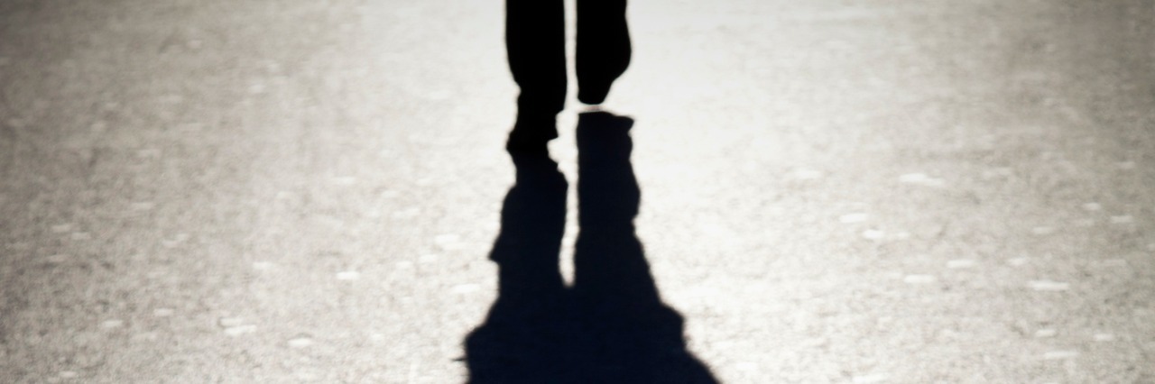 Why I No Longer Live in Daily Fear The shadow of a man walking
