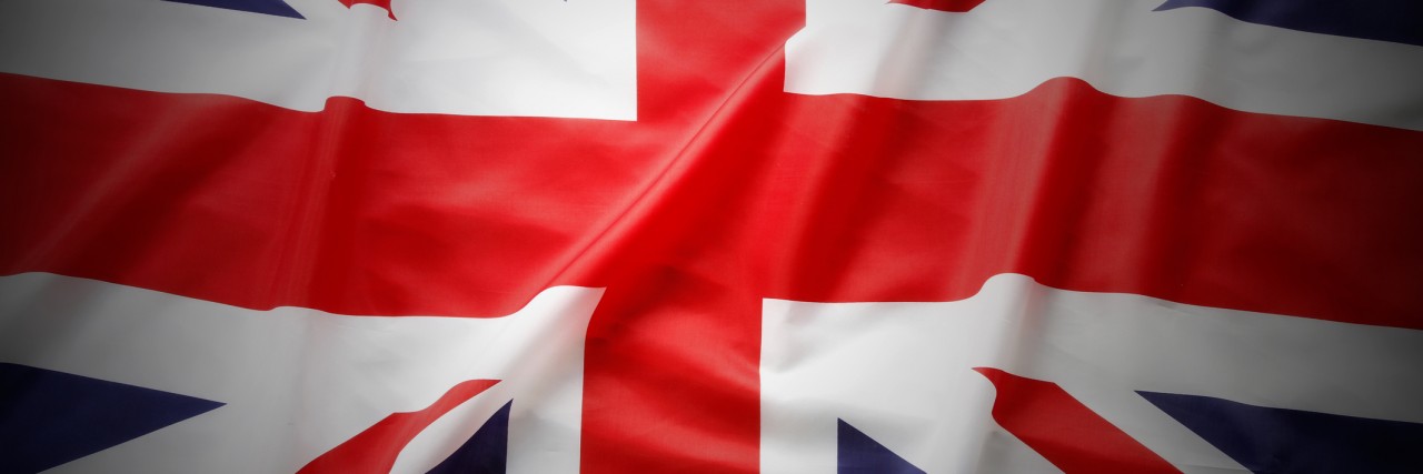 Dear Mrs. May Don't Forget the Rare Disease Community After Brexit Closeup of Union Jack flag