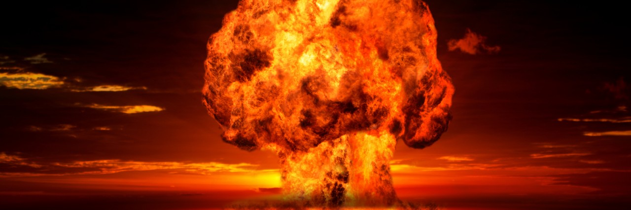 How to Help Me When I'm Having an Autism Meltdown A bomb explodes.