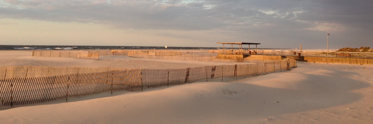 Remembering Where I Was When My Partner Died by Suicide Panoramic photo of Jones Beach, NY