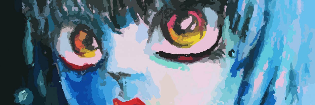 Wishes of a Chronically Ill Woman a girl sitting sadly alone painting background