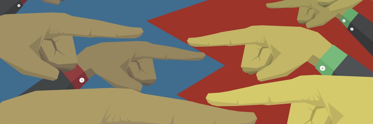 The Borderline Personality Disorder Blame Game fingers pointing at each other