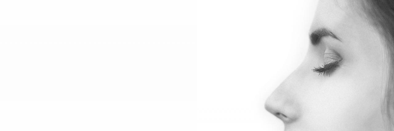 Suicidal Thoughts, but Not Suicidal profile of a woman's face