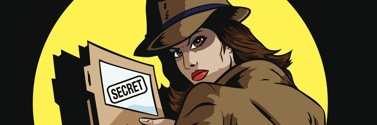 I Have Social Anxiety, but I Love People Secret agent holding a secret file