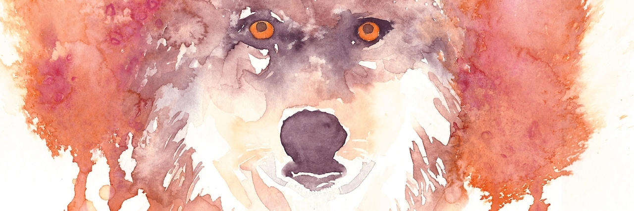 Borderline Personality Disorder and Attention-Seeking watercolor wolf