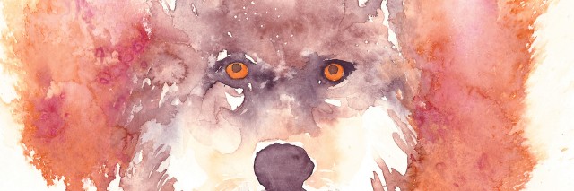 watercolor wolf