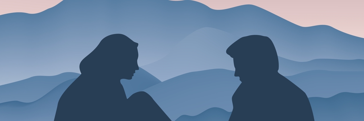 What I Want to Hear as a Person With Bipolar Disorder Couple face to face, side view, silhouette