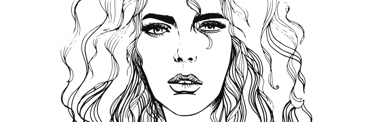 High-Functioning Anxiety: How I Realized I Have Anxiety Female face with curly hair.