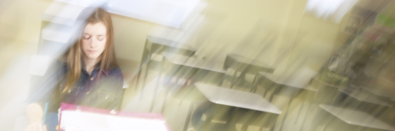 Explaining Anorexia to Your Teachers Lonely teenage girl in classroom