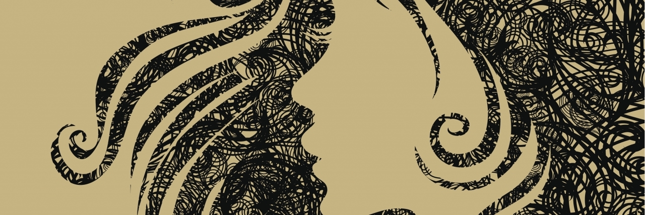 Ten Invisible Aspects of Bipolar Disorder illustration of a woman