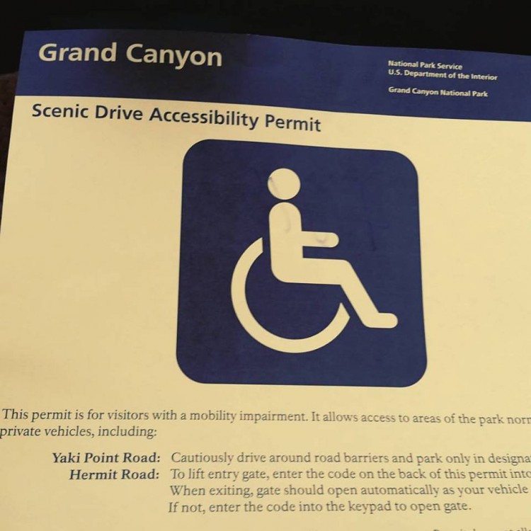 ADA information from the Grand Canyon.